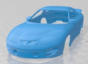 pontiac firebird trans am 1998 printable body car 3d print model in automotive 3dexport slot scalextric tamiya rc miniz hobby micro 3d print model - Mito3D