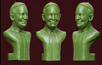 pope francis 3d print model in man 3dexport popefrancis vatican catholic christianity religion 3dprintready popefrancis3dmodel celebrities famouspeople 3d print model - Mito3D