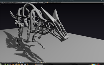 poroso canguru 3d modelo in fantasia 3dexport animal manipulado 3d print model - Mito3D