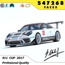 porsche 911 - 991 cup 2017 3d model in racing 3dexport gt3 gt2 stuttgard german 2016 race sport motorsport 3d print model - Mito3D