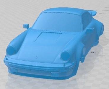 porsche 911 1973 druckbar Wagen Automobil Diorama Modellieren Hobby solide Rahmen Modell 3d print model - Mito3D