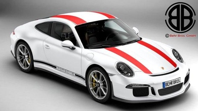 Porsche 911 2017 2016 2018 Spor Dalları spor araba yarış çiğ hızlı araç otomobil detaylı iç kapı lüks Almanca 3d print model - Mito3D