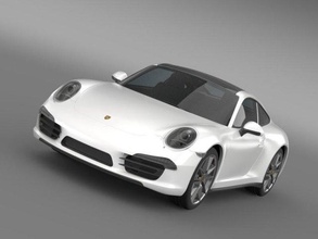 porsche 911 carerra 4 2013 3d model in sport cars 3dexport avto car vehicle auto automobile higt poly 3d print model - Mito3D