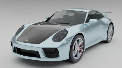 porsche 911 carrera s 2020 3d modelo in pesado equipamento 3dexport carro esporte raça corrida 3d print model - Mito3D