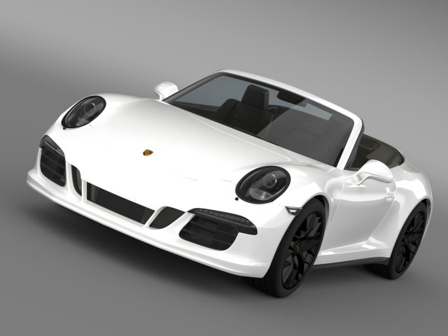 porsche 911 carrera 4 gts cabriolet 991 2015 3d model in classic cars 3dexport carerra avto car vehicle auto automobile higt poly 3D print model - Mito3D