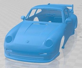 porsche 911 carrera clubsport 1995 printable body car 3d print model in automotive 3dexport slot scalextric tamiya rc miniz hobby micro 3d print model - Mito3D