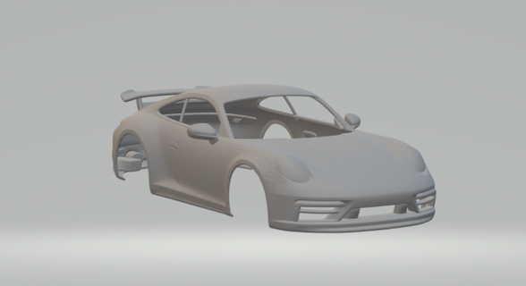porsche 911 carrera personalizzato veicolo pressofuso hotwheels slotcar caldo ruote giocattoli Stampa 3d print model - Mito3D