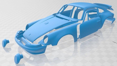 porsche 911 klasik yazdırılabilir araba 3d yazdır model in otomotiv 3dexport yuva ölçülü tamiya rc miniz hobi mikro 3d print model - Mito3D