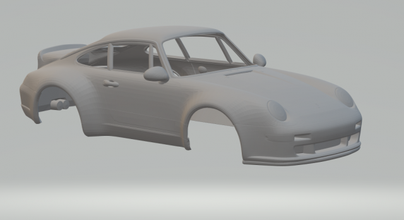 Porsche 911 özel döküm Sıcak tekerlekler yuva slotcar slot car oyuncaklar araba 3dpirnt Yazdır baskı yazdırılabilir 3d print model - Mito3D