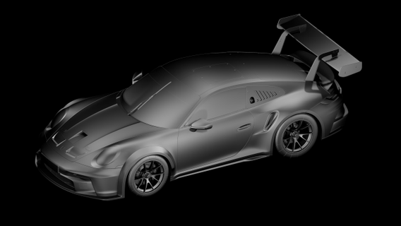 Porsche 911 gt3 2020 jouets 3d stl 3dsmax mixeur 3d print model - Mito3D
