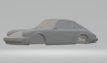 porsche 911 targa 3d yazdır model in araç 3dexport sıcak tekerlekler döküm scx sxc otoram 3d print model - Mito3D
