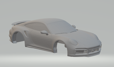 porsche 911 turbo s 2021 3d impressão modelo in veículo 3dexport diecast hotwheels scx rádio controle tamya imprimível carro quente fenda slotcar carros caça níqueis 3d print model - Mito3D