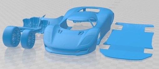 porsche 917 concepto 2021 imprimible coche vehiculo espacio scalextric Tamiya rc miniz pasatiempo micro 3d print model - Mito3D
