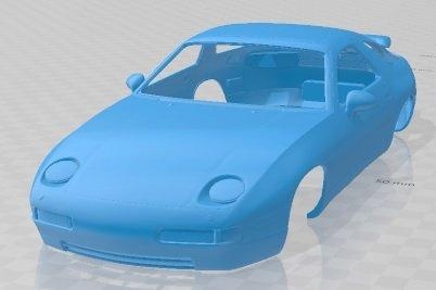 Porsche 928 gts yazdırılabilir vücut araba otomotiv yuva ölçülü Tamiya rc miniz hobi mikro döküm 3d print model - Mito3D