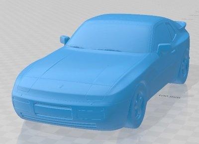 porsche 944 1983 printable car automotive diorama modeling hobby solid scale model 3d print model - Mito3D
