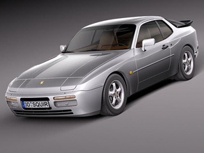 Porsche 944 924 911 1982 1983 1984 1985 1986 1987 1988 1989 1990 1991 turbo Almanca spor araba klasik eski zaman 3d print model - Mito3D