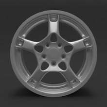 porsche carrera 4s aragosta cerchio stampabile disco Fai 3dprint Stampa ruota auto sportiva 3d print model - Mito3D
