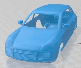 porsche cayenne s 2003 printable body car 3d print model in automotive 3dexport slot scalextric tamiya rc miniz hobby micro 3d print model - Mito3D