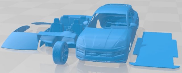 porsche pimentón hybrid cupé 2024 imprimible coche vehiculo automotor espacio scalextric Tamiya rc miniz pasatiempo micro fundido presión 3D print model - Mito3D