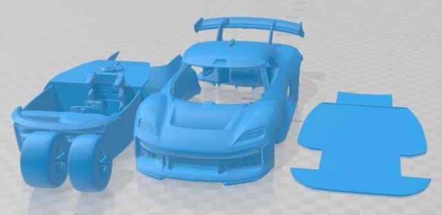 Porsche missão 2021 imprimível carro automotivo fenda escalextrico Tamiya rc miniz passatempo micro 3d print model - Mito3D