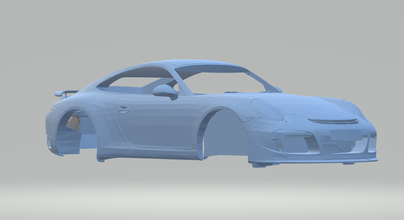 porsche appel rgt8 3d impression modèle in véhicule 3dexport roues chaudes moulé pression scx fente voiture course stl imprimable sport supercars 3d print model - Mito3D