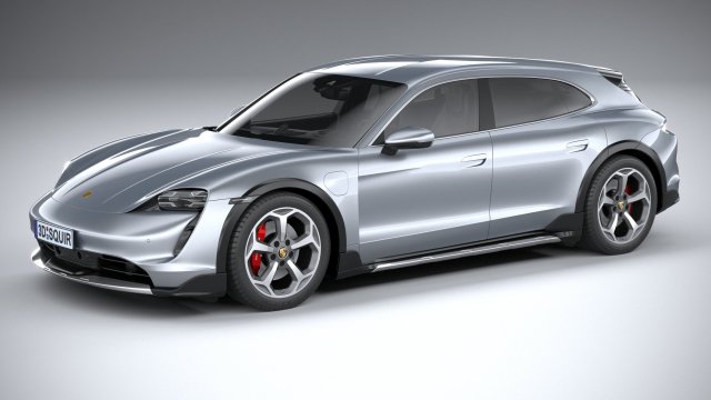 Porsche taycan 4s traverser turismo 2021 2020 2022 2023 2024 électrique voiture supercar exotique Allemagne intérieur luxe combi kombi wagon 3D print model - Mito3D