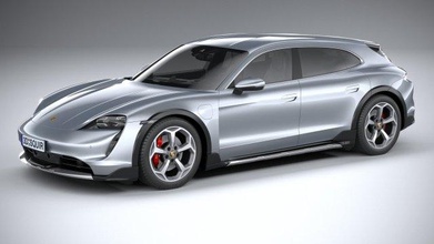 porsche taycan 4s cross turismo 2021 2020 2022 2023 2024 electric car supercar exotic germany interior luxury combi kombi wagon 3d print model - Mito3D