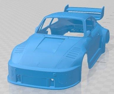 porsche calentar bogner 911 930 imprimible cuerpo coche vehiculo automotor espacio scalextric Tamiya rc miniz pasatiempo micro 3d print model - Mito3D