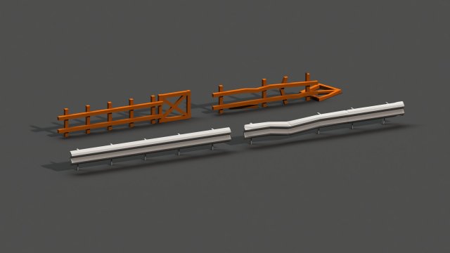 post apocalyptic road barrier wooden fence fantasy city apocalypse future landscape science motorcycle disaster car street traffic destroyed highway zombie survivor transportation 3D print model - Mito3D