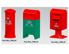 Post Boxen Korea Briefkasten Brief Miniatur sjh 3d print model - Mito3D