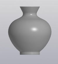 dickbäuchig vase 3d drucken modell dekor 3dexport gärtner innen blume schüssel strauß haushaltswaren 3d print model - Mito3D