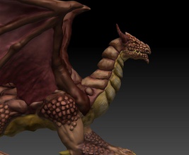 powerfull dragon monster creature 3d print model - Mito3D