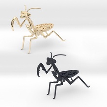Gottesanbeterin mantis Insekt beten - Spielzeug 3d geometrische Modelle drucken gedruckt geometrie designtech Architekten mamunur rashid parametric design einzigartig 3d print model - Mito3D