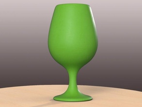 pre-hollowed burgundy 2 plain 3d print model in kitchen dining 3dexport container houseware house hollowed hollow water tableware cup wine beer glass stemware 3d print model - Mito3D