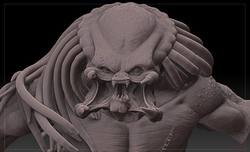 raubtier charakter film 3d drucken modell monster kreaturen 3dexport außerirdischer aliens büste 3d print model - Mito3D