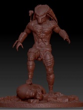 predator hunter 3d print model predator 3dmodels character stl 3dprint alien predators avp figurine