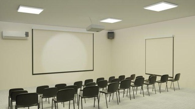sunum oda iç 3d model in ofis 3dexport konferans tiyatro salonu sınıf salon reklâm ayakta durmak halı panel sinema toplantı odası öğretmen okul patron lobi 3d print model - Mito3D