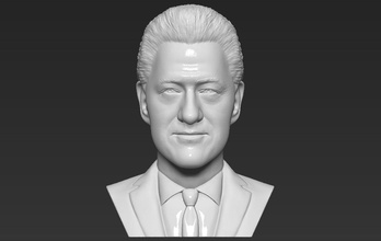 Başkan bill clinton 3d baskı hazır stl n biçimleri baskın siyaset politikacı ünlü trump donald obama putin biden seçim merkel jinping hillary 3d print model - Mito3D