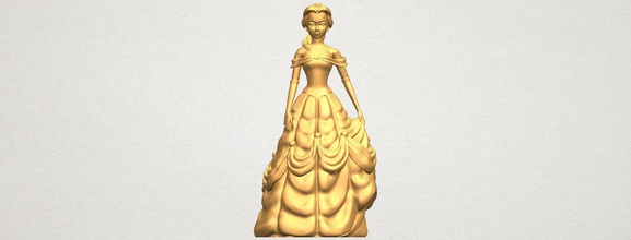 princess belle 3d print model in toys 3dexport car chair tree table sofa character game exterior human interior people girl house miniatures figurines sculpture animal zoo dog disney 3d print model - Mito3D