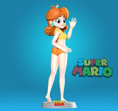 Prinzessin Gänseblümchen Mario Manga Anime Charakter Spiel 3d print model - Mito3D