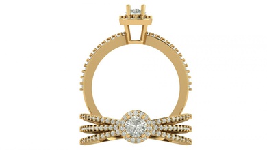 prinzessin engagement ring 3d drucken modell ringe 3dexport juwel silber cnc druckbar schmuck gold zbrush juwelen 3dprint smaragd stein oval platin mode 3d print model - Mito3D
