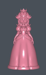 Prinzessin Pfirsich Super Mario Frau 3d print model - Mito3D