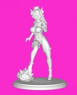 Princesse super mario femme Princesse super mario 3d print model - Mito3D