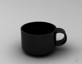 drucken cup 002 Kaffee Kaffeetasse Tasse Tee Teetasse druckbar Getränk Porzellan Küche Geschirr 3d print model - Mito3D