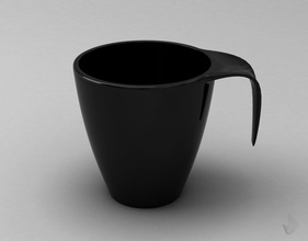 impresión cup 009 3d modelo in cocina comida 3dexport café taza té imprimible beber porcelana batería 3d print model - Mito3D