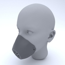 print respirator v1 mask respiratory covid covid-19 covid19 filter filters virus 3d print model - Mito3D