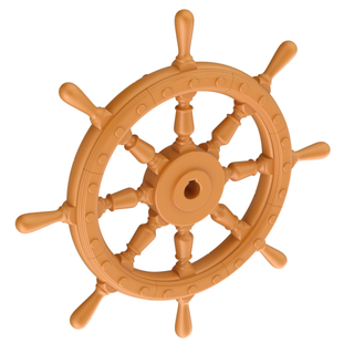 printable ship wheel toys 3d print printed mockup mock ancient boat captain control equipment handle helm marine nautical old retro rudder 3d print model - Mito3D