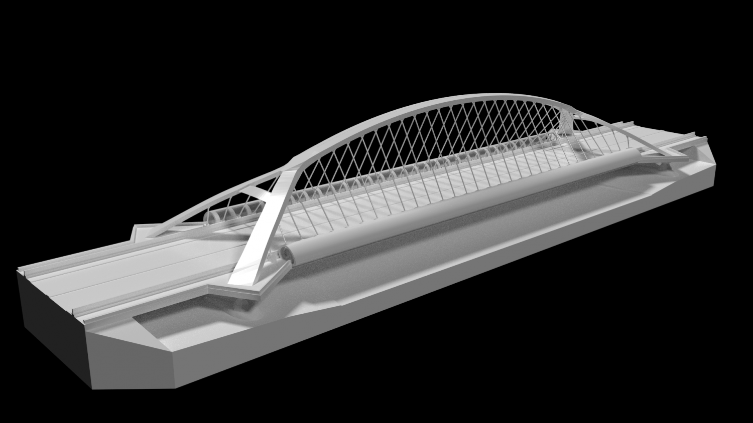 druckbar millennium brücke bilden zaragoza 3d drucken modell architektur 3dexport puente saragossa spanien raum ebro suspension skulptur arquitectura escultura miniatur 3D print model - Mito3D