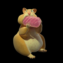 listo imprimir hámster mascota ratón tierra mamífero loro roer rata roedor animal caramelo dulce perfumado comensal codicioso miniaturas 3d print model - Mito3D
