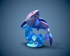 yazdırmaya hazır köpekbalığı 3d yazdır model in oyuncaklar 3dexport balık su okyanus doğa deniz yaşamı dalış yüzme kabuk yüzmek hayvan çekiç başlı yırtıcı baskı 3dprinting minyatürler oyuncak 3d print model - Mito3D